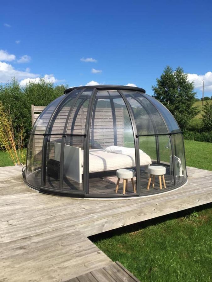 Les Nuits Insolites De La Mothe - Hebergement En Bulle Ou Tiny House Avec Spa Privatif Outremecourt Eksteriør billede