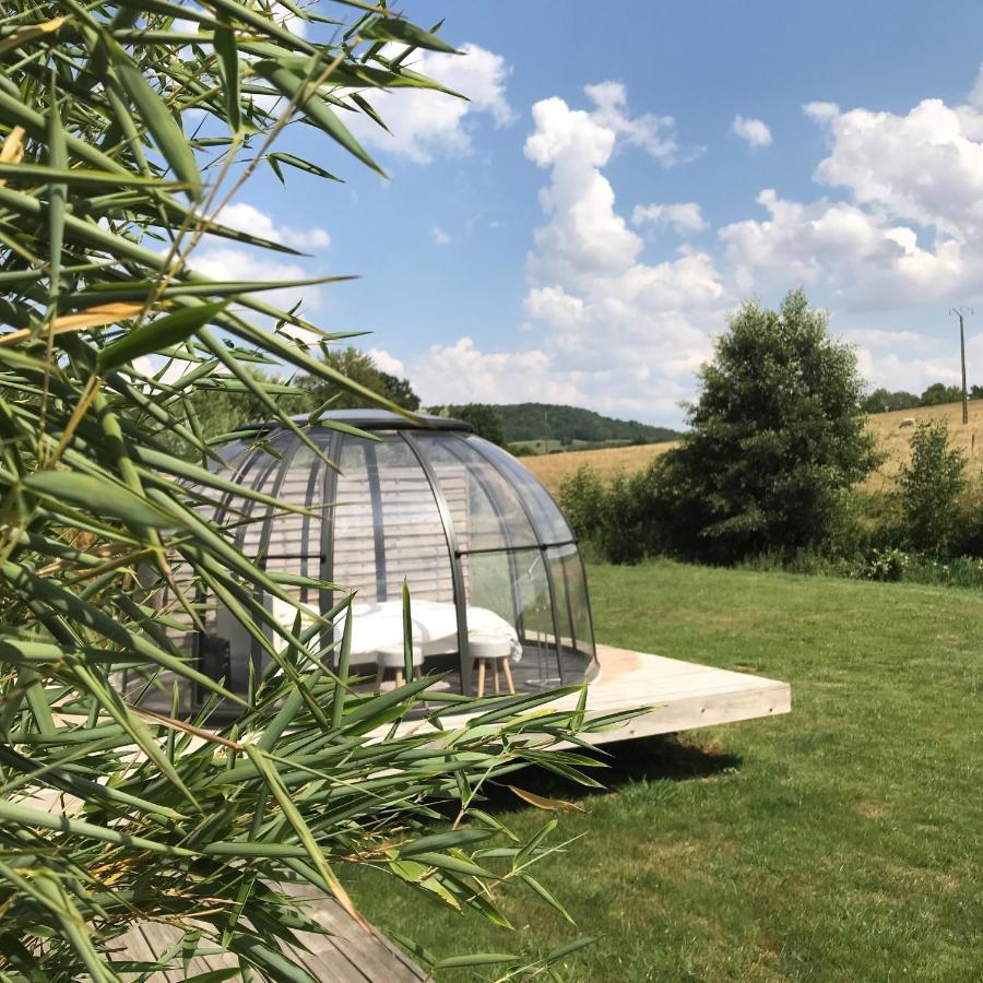 Les Nuits Insolites De La Mothe - Hebergement En Bulle Ou Tiny House Avec Spa Privatif Outremecourt Eksteriør billede